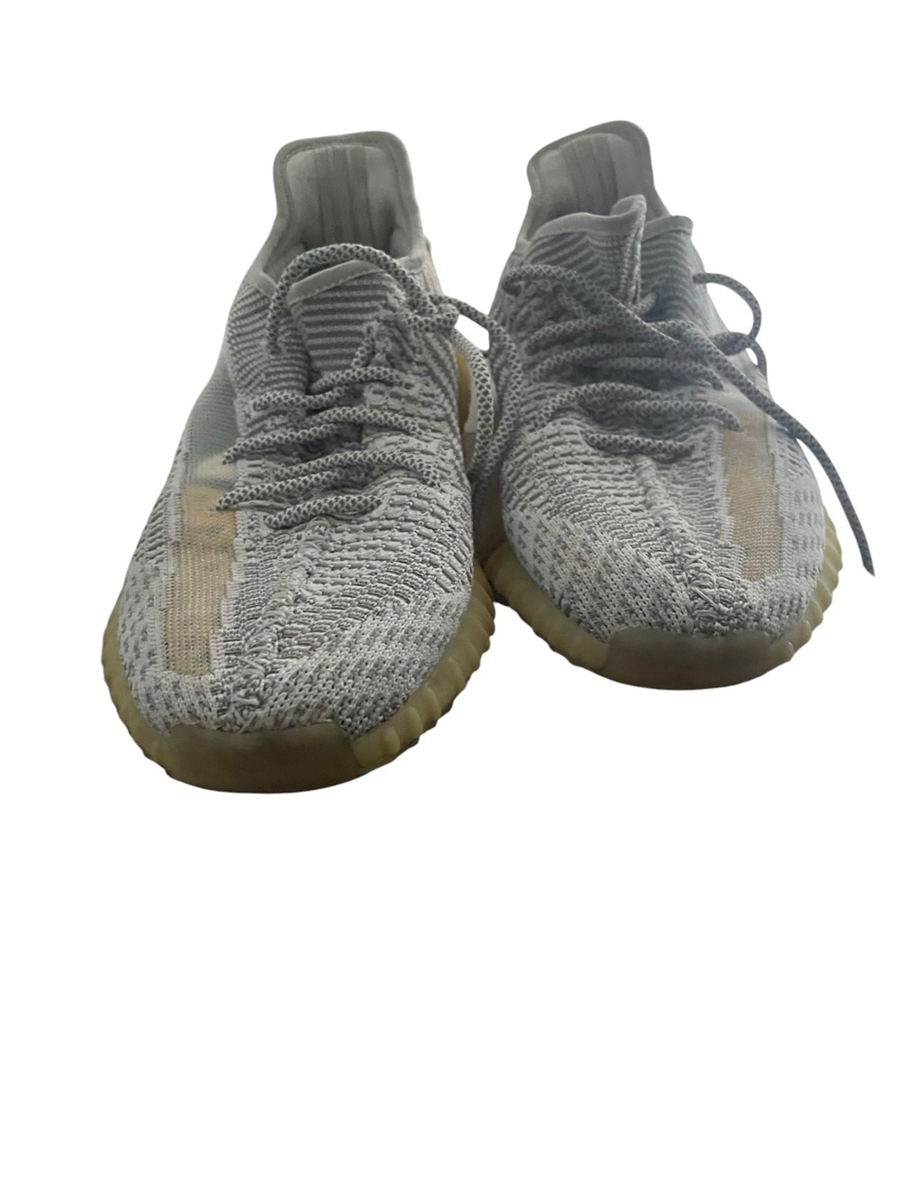 Yeezy 350v 2 grey with gumsole bottoms